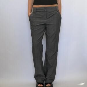 Banana Republic Grey Pinstripe Trousers
